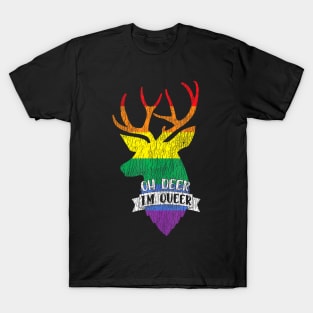 Oh Deer I'm Queer Pride Lesbian Gay LGBTQ T-Shirt